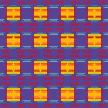 Abstract seamless colourful pattern geometric backgrounds vector design Stock Illustration