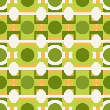 Abstract seamless colourful pattern geometric backgrounds vector design Stock Illustration