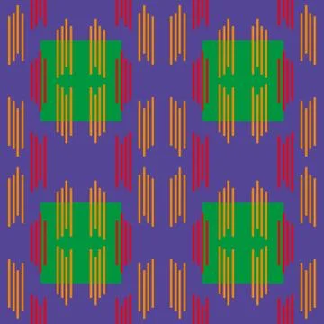 Abstract seamless colourful pattern geometric backgrounds vector design Stock Illustration