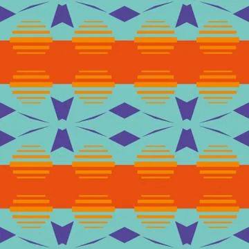 Abstract seamless colourful pattern geometric backgrounds vector design Stock Illustration