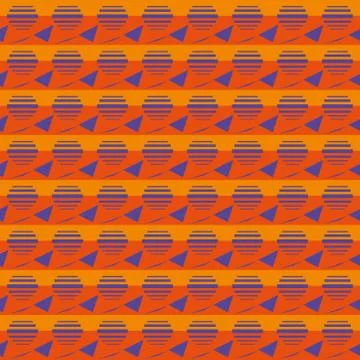 Abstract seamless colourful pattern geometric backgrounds vector design Stock Illustration