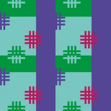 Abstract seamless colourful pattern geometric backgrounds vector design Stock Illustration