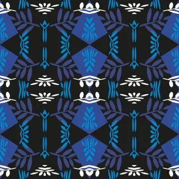 Abstract seamless colourful pattern geometric backgrounds vector design Stock Illustration