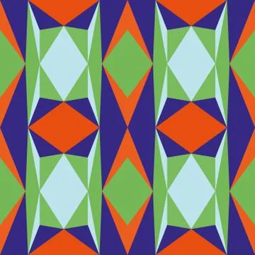 Abstract seamless colourful pattern geometric backgrounds vector design Illustrazione stock