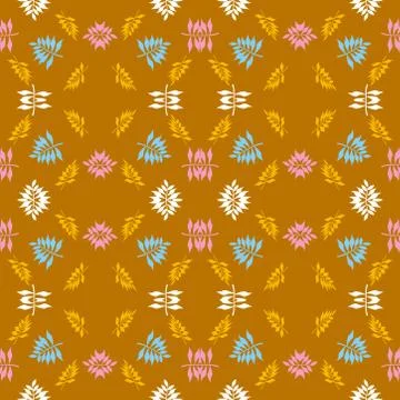 Abstract seamless colourful pattern geometric backgrounds vector design Stock Illustration