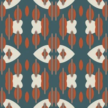 Abstract seamless colourful pattern geometric backgrounds vector design Stock Illustration