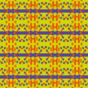 Abstract seamless colourful pattern geometric backgrounds vector design Stock Illustration