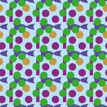 Abstract seamless colourful pattern geometric backgrounds vector design Stock Illustration