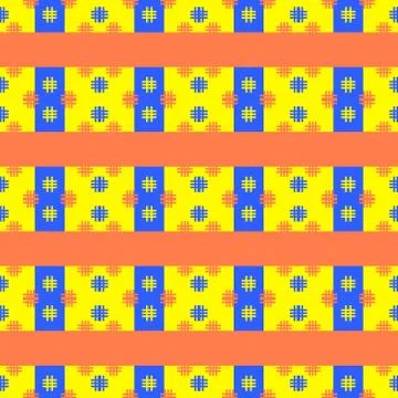Abstract seamless colourful pattern geometric backgrounds vector design Stock Illustration