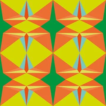 Abstract seamless colourful pattern geometric backgrounds vector design Stock Illustration