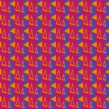 Abstract seamless colourful pattern geometric backgrounds vector design Stock Illustration