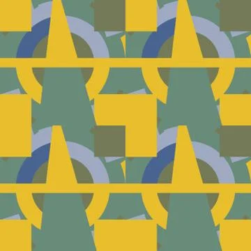 Abstract seamless colourful pattern geometric backgrounds vector design Stock Illustration