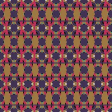 Abstract seamless colourful pattern geometric backgrounds vector design Stock Illustration