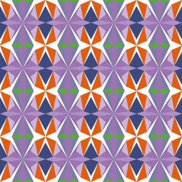 Abstract seamless colourful pattern geometric backgrounds vector design Stock Illustration