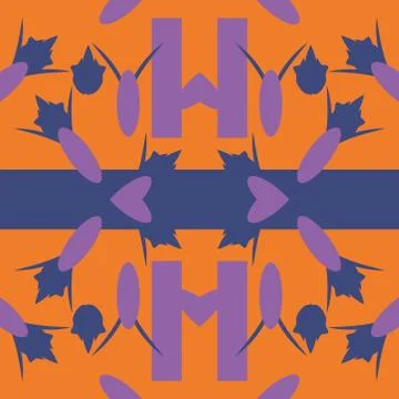 Abstract seamless colourful pattern geometric backgrounds vector design Stock Illustration