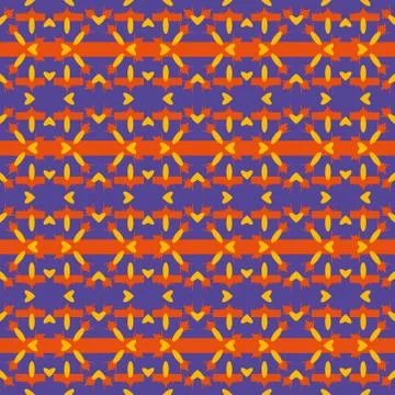 Abstract seamless colourful pattern geometric backgrounds vector design Stock Illustration