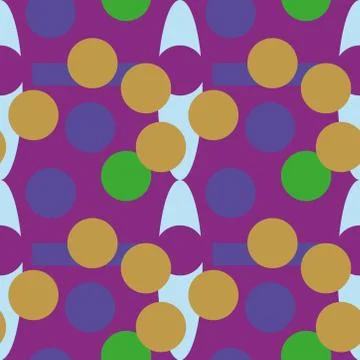 Abstract seamless colourful pattern geometric backgrounds vector design Stock Illustration