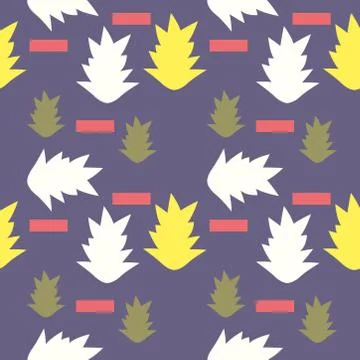 Abstract seamless colourful pattern geometric backgrounds vector design Stock Illustration