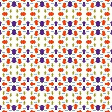 Abstract seamless colourful pattern geometric backgrounds vector design Stock Illustration