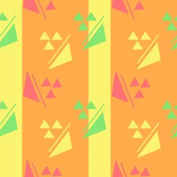 Abstract seamless colourful pattern geometric backgrounds vector design Stock Illustration