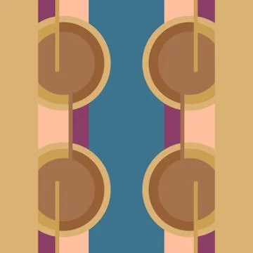 Abstract seamless colourful pattern geometric backgrounds vector design Stock Illustration