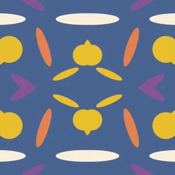 Abstract seamless colourful pattern geometric backgrounds vector design Stock Illustration