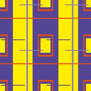 Abstract seamless colourful pattern geometric backgrounds vector design Stock Illustration