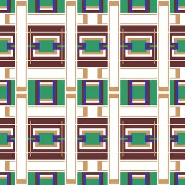 Abstract seamless colourful pattern geometric backgrounds vector design Stock Illustration