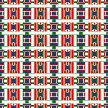 Abstract seamless colourful pattern geometric backgrounds vector design Stock Illustration