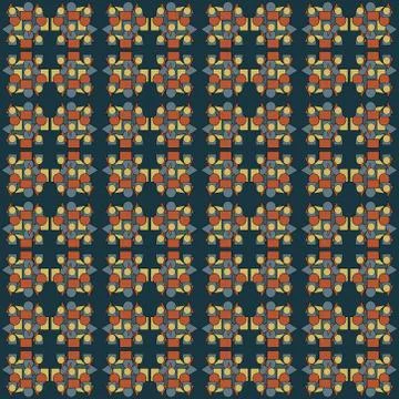 Abstract seamless colourful pattern geometric backgrounds vector design Stock Illustration