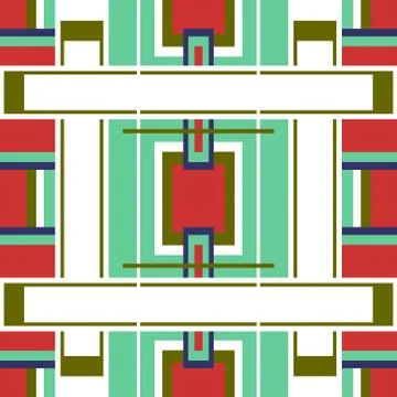 Abstract seamless colourful pattern geometric backgrounds vector design Stock Illustration