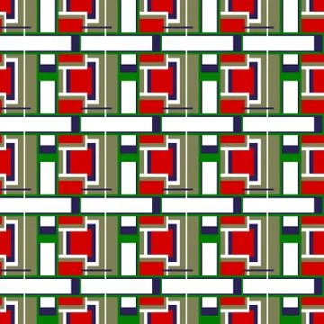 Abstract seamless colourful pattern geometric backgrounds vector design Stock Illustration