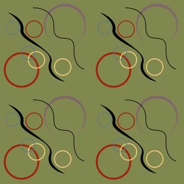 Abstract seamless colourful pattern geometric backgrounds vector design Stock Illustration