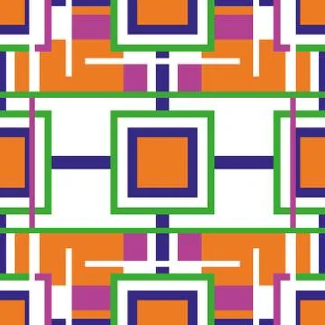 Abstract seamless colourful pattern geometric backgrounds vector design Stock Illustration