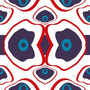 Abstract seamless colourful pattern geometric backgrounds vector design Stock Illustration