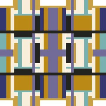 Abstract seamless colourful pattern geometric backgrounds vector design Stock Illustration