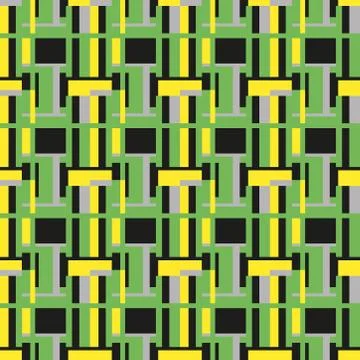 Abstract seamless colourful pattern geometric backgrounds vector design Illustrazione stock
