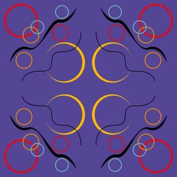 Abstract seamless colourful pattern geometric backgrounds vector design Stock Illustration