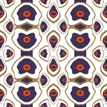 Abstract seamless colourful pattern geometric backgrounds vector design Stock Illustration