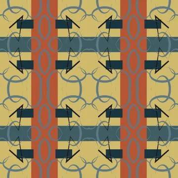 Abstract seamless colourful pattern geometric backgrounds vector design Stock Illustration