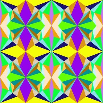 Abstract seamless colourful pattern geometric backgrounds vector design Stock Illustration