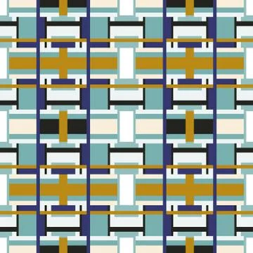 Abstract seamless colourful pattern geometric backgrounds vector design Stock Illustration