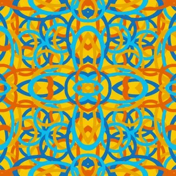 Abstract seamless colourful pattern geometric backgrounds vector design Stock Illustration