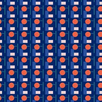 Abstract seamless colourful pattern geometric backgrounds vector design Stock Illustration