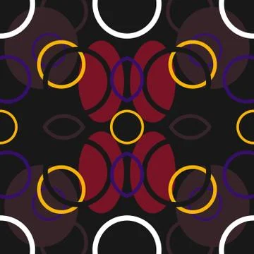 Abstract seamless colourful pattern geometric backgrounds vector design Stock Illustration