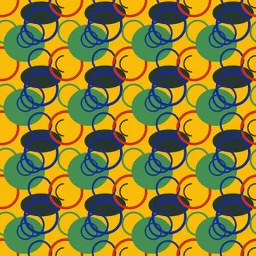 Abstract seamless colourful pattern geometric backgrounds vector design Stock Illustration