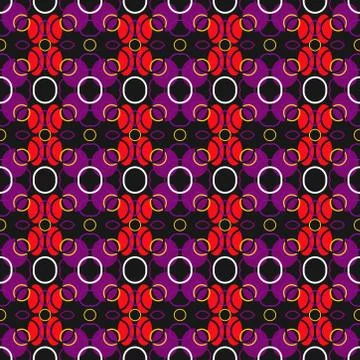 Abstract seamless colourful pattern geometric backgrounds vector design Stock Illustration