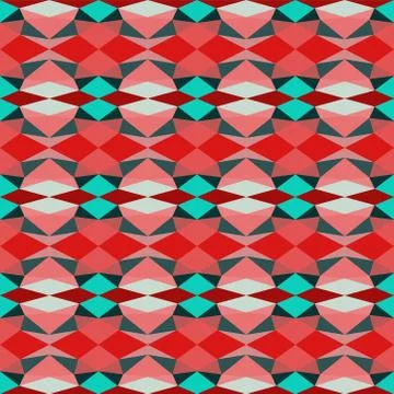 Abstract seamless colourful pattern geometric backgrounds vector design Stock Illustration