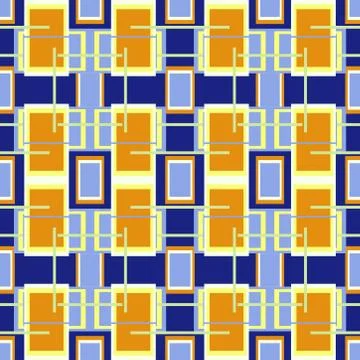 Abstract seamless colourful pattern geometric backgrounds vector design Stock Illustration