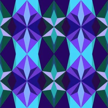 Abstract seamless colourful pattern geometric backgrounds vector design Stock Illustration